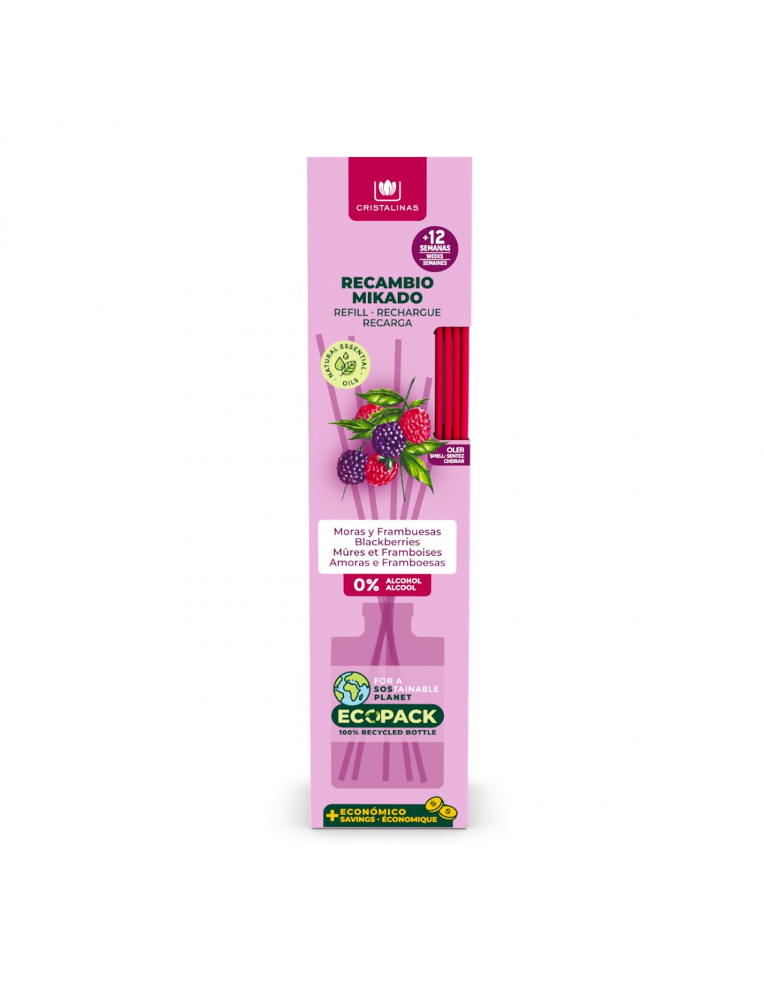 Cristalinas Recambio Mikado Esencia 85ML + Cañas