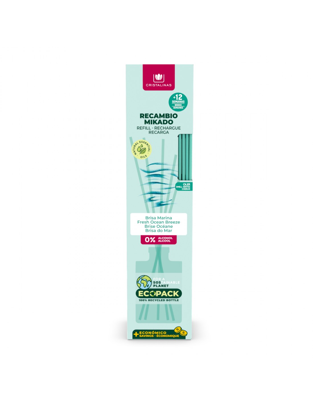 Cristalinas Recambio Mikado Esencia 85ML + Cañas