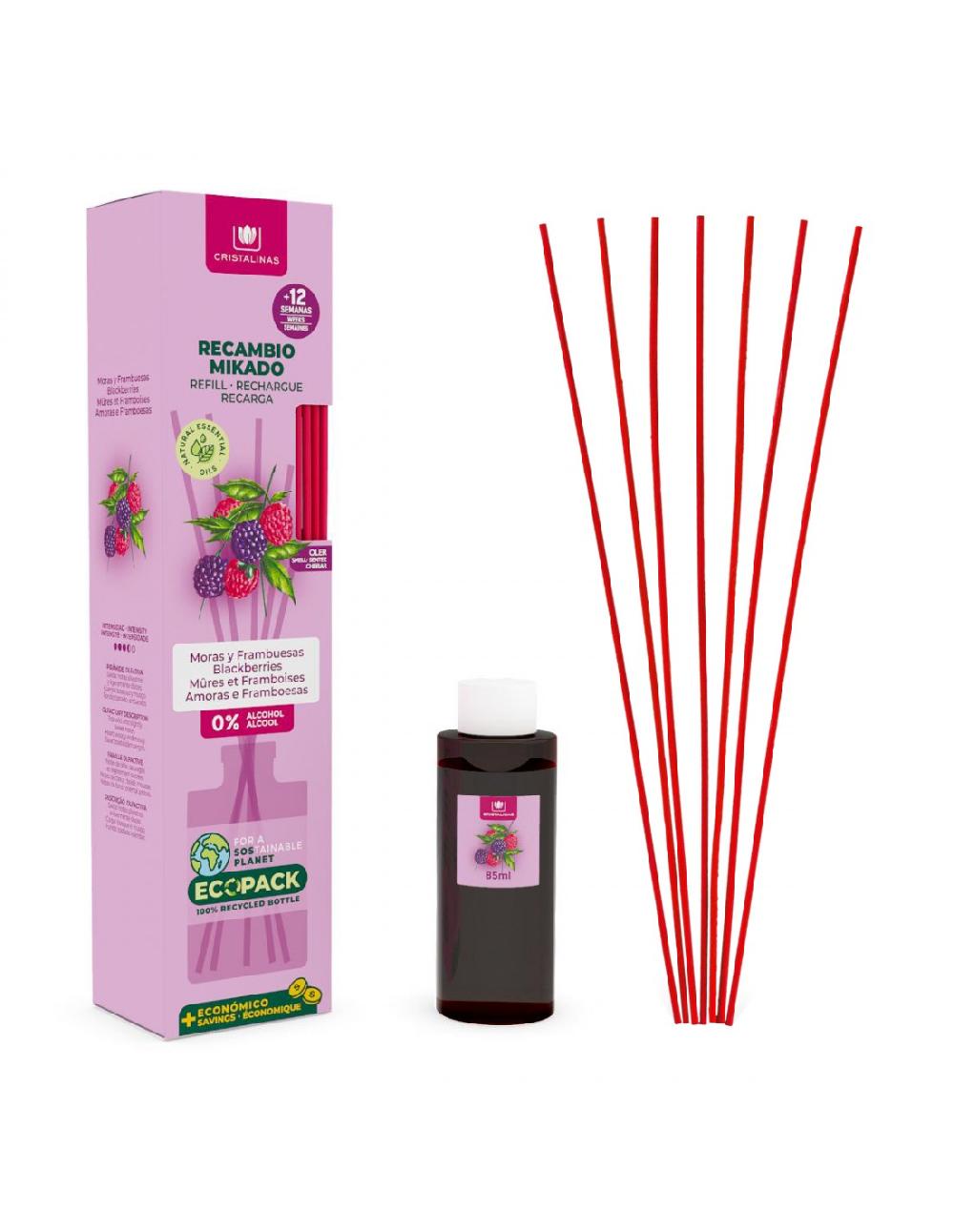 Cristalinas Recambio Mikado Esencia 85ML + Cañas