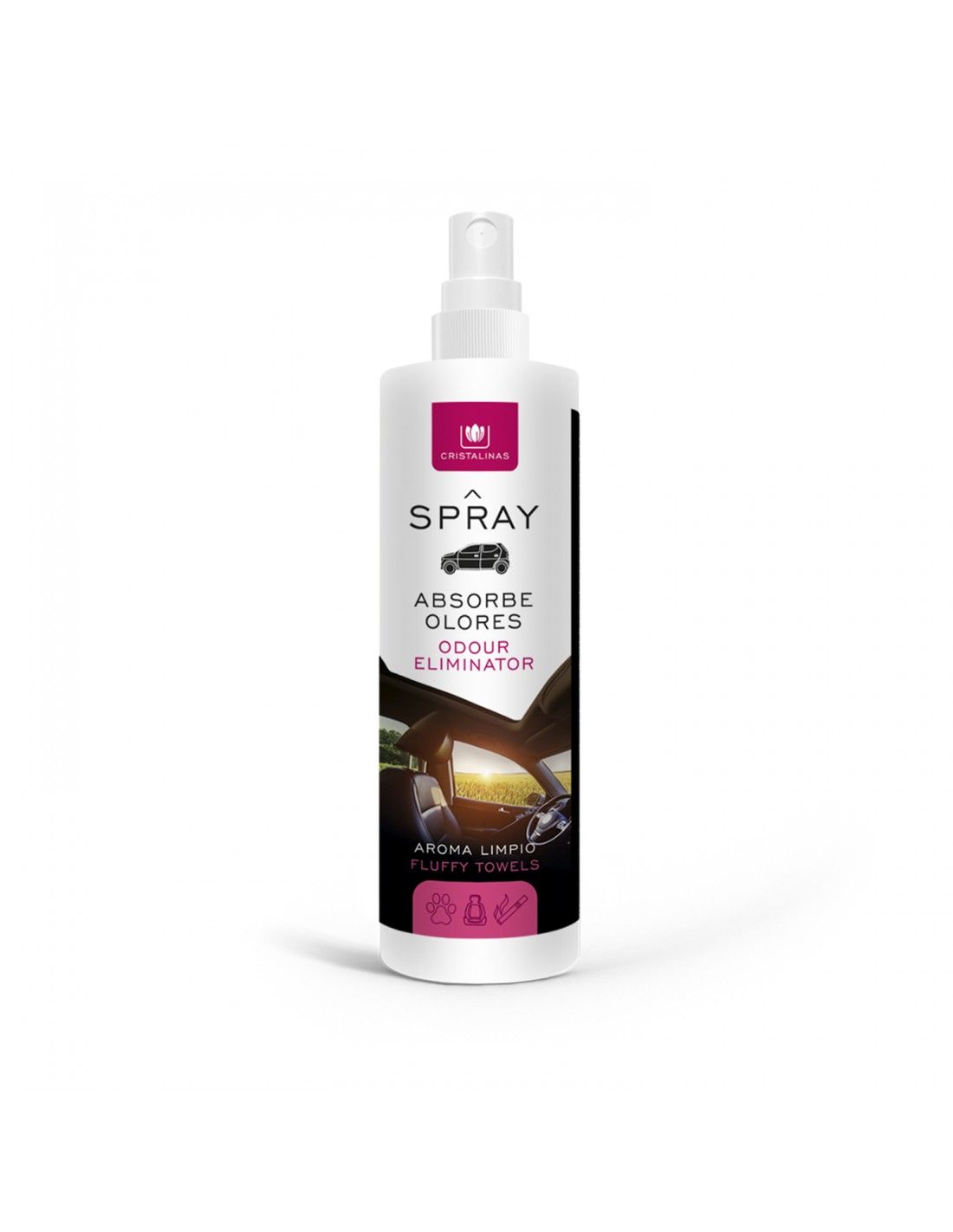 Cristalinas Pack Ambientador Coche + Spray 100ml Aroma A Limpio