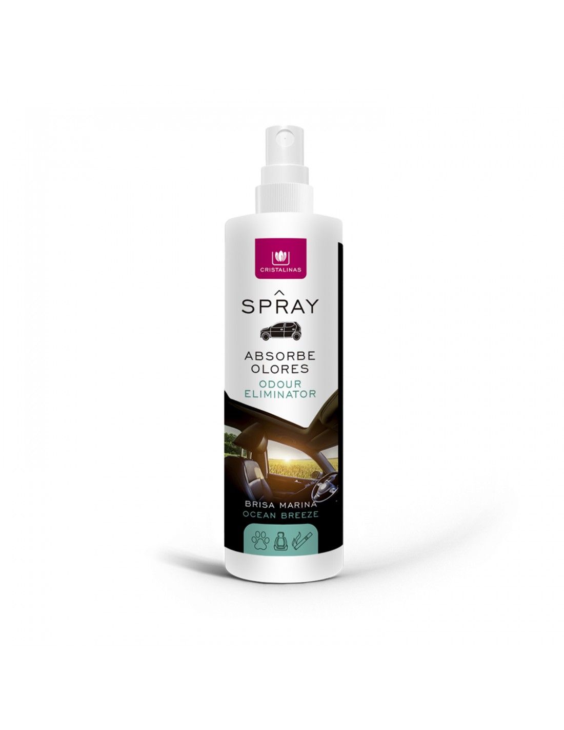 Cristalinas Pack Ambientador Coche + Spray 100ml Brisa Marina