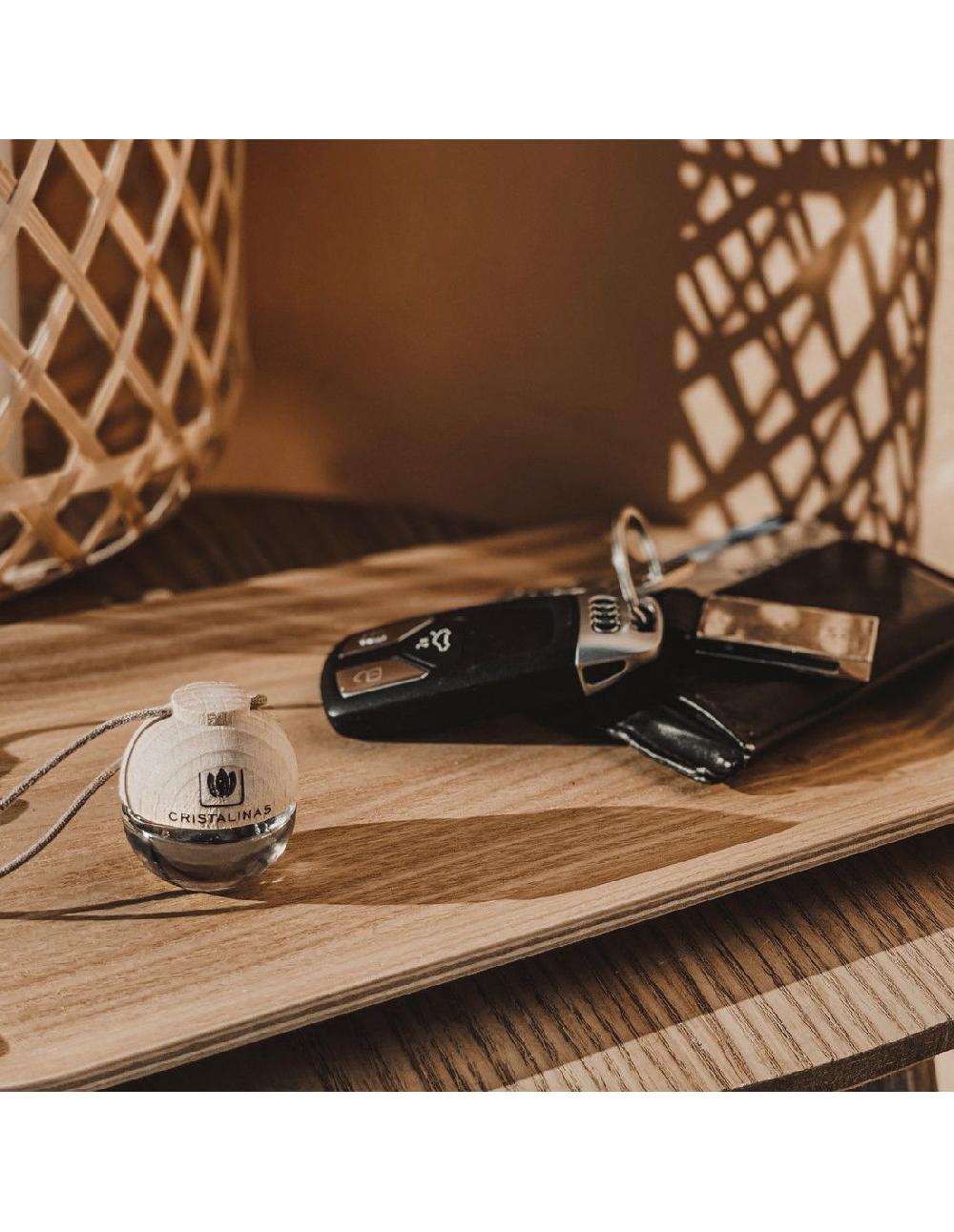 Cristalinas Pack Ambientador Coche + Spray 100ml Sándalo Y Cedro