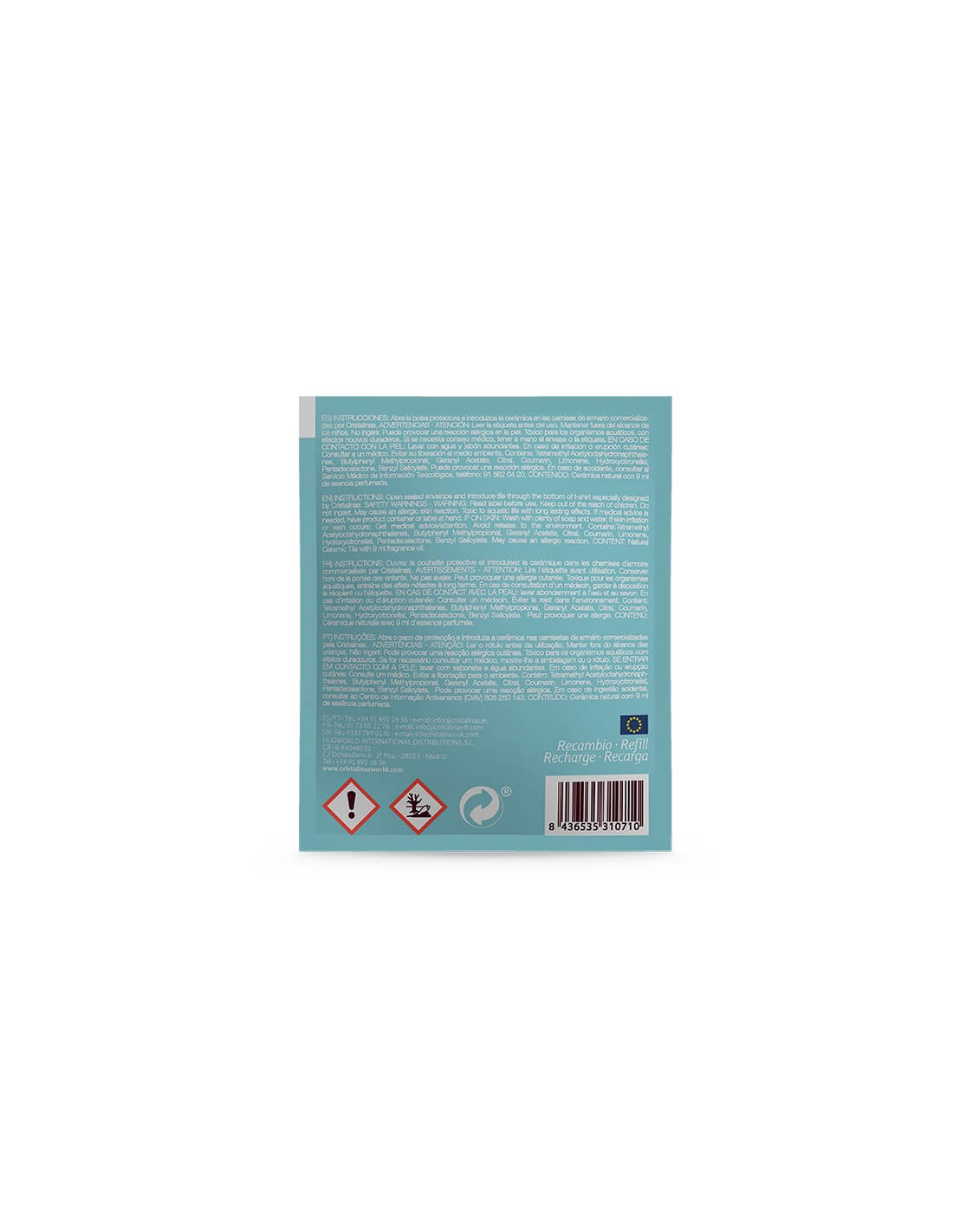 Cristalinas Recambio Ambientador De Armario Cerámica