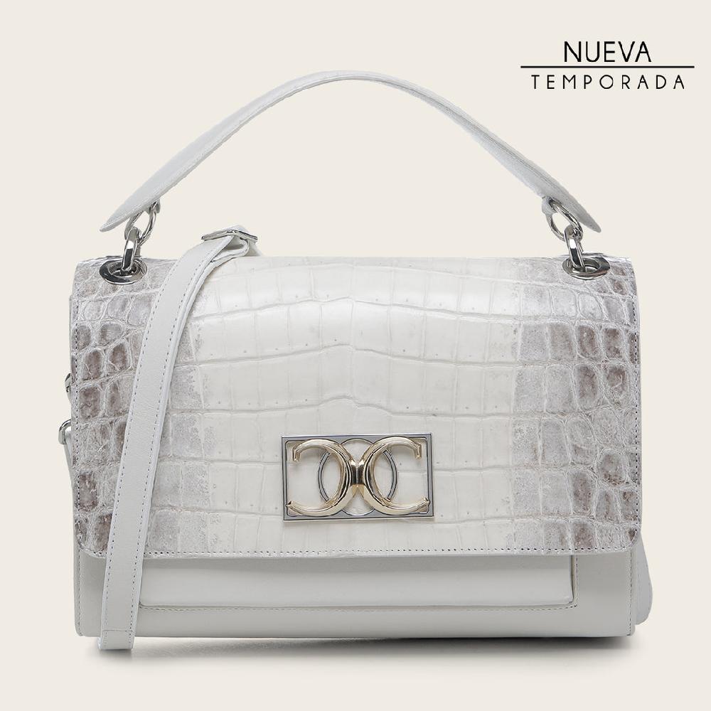 Cuadra Bolso de mano en piel genuina de niloticus para dama