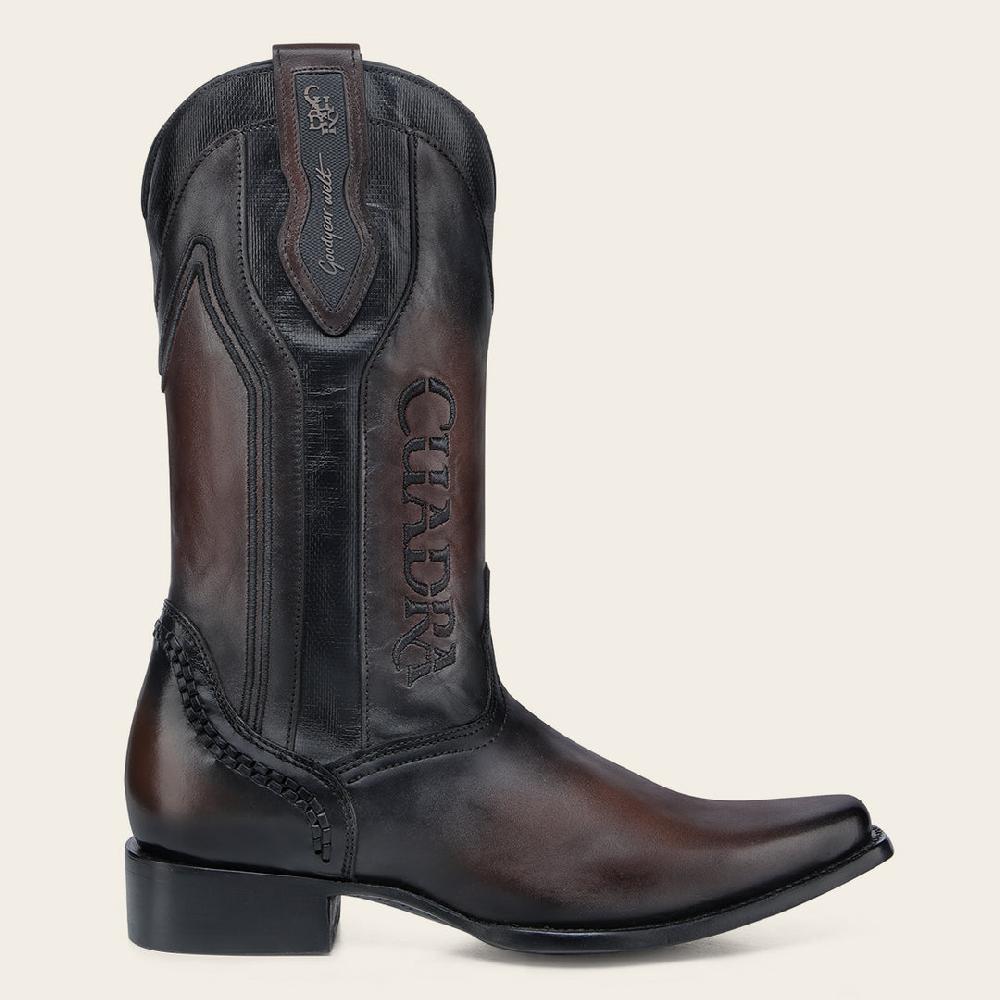 Cuadra Bota Tradicional En Piel Genuina Para Caballero