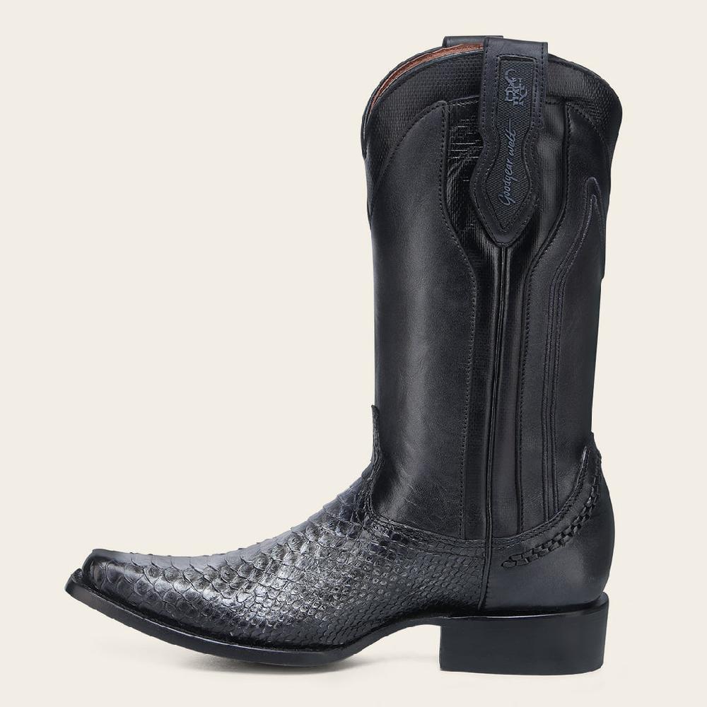 Cuadra Bota Vaquera En Piel Genuina De Pitón Para Caballero