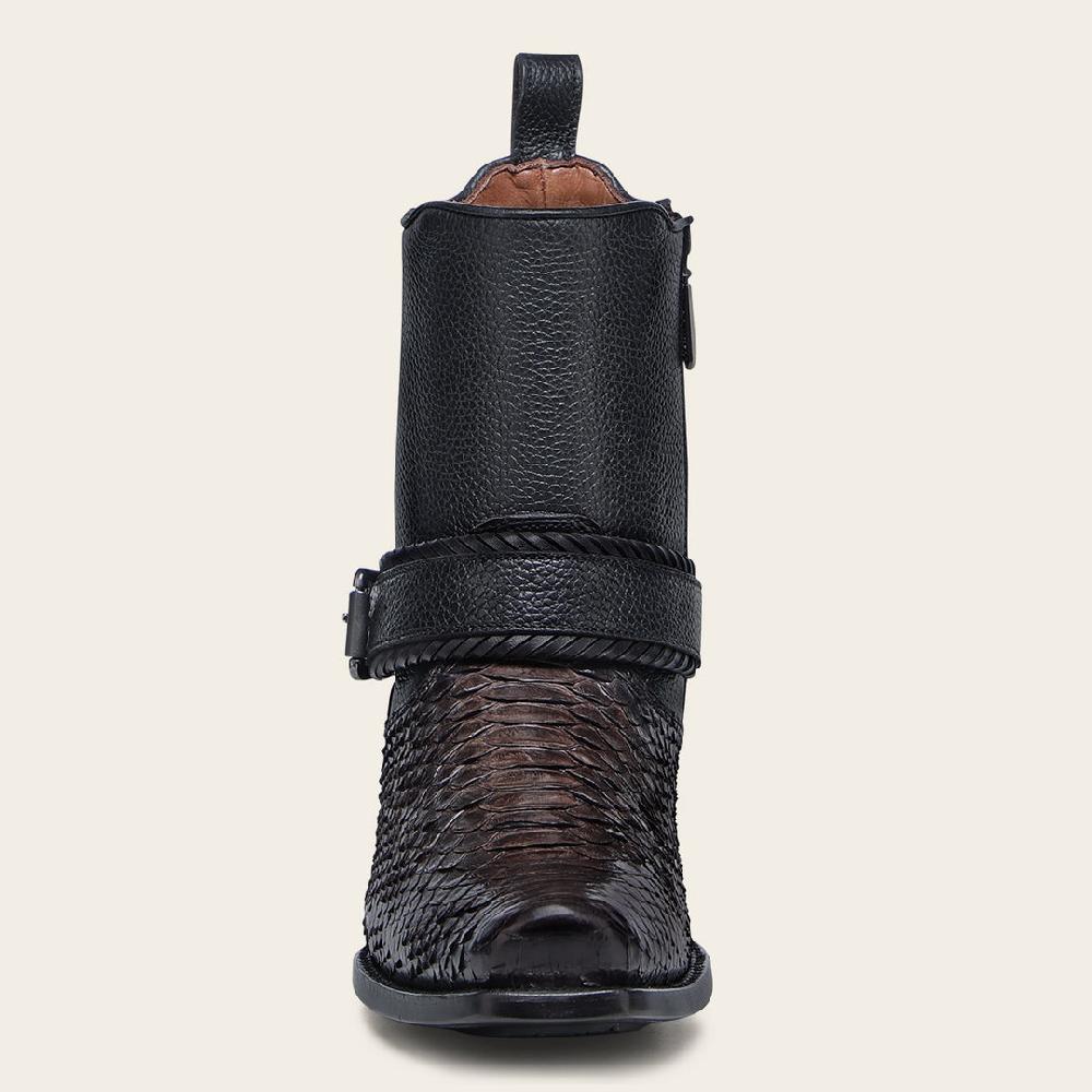 Cuadra Botín Urbano En Piel Genuina De Pitón Para Caballero