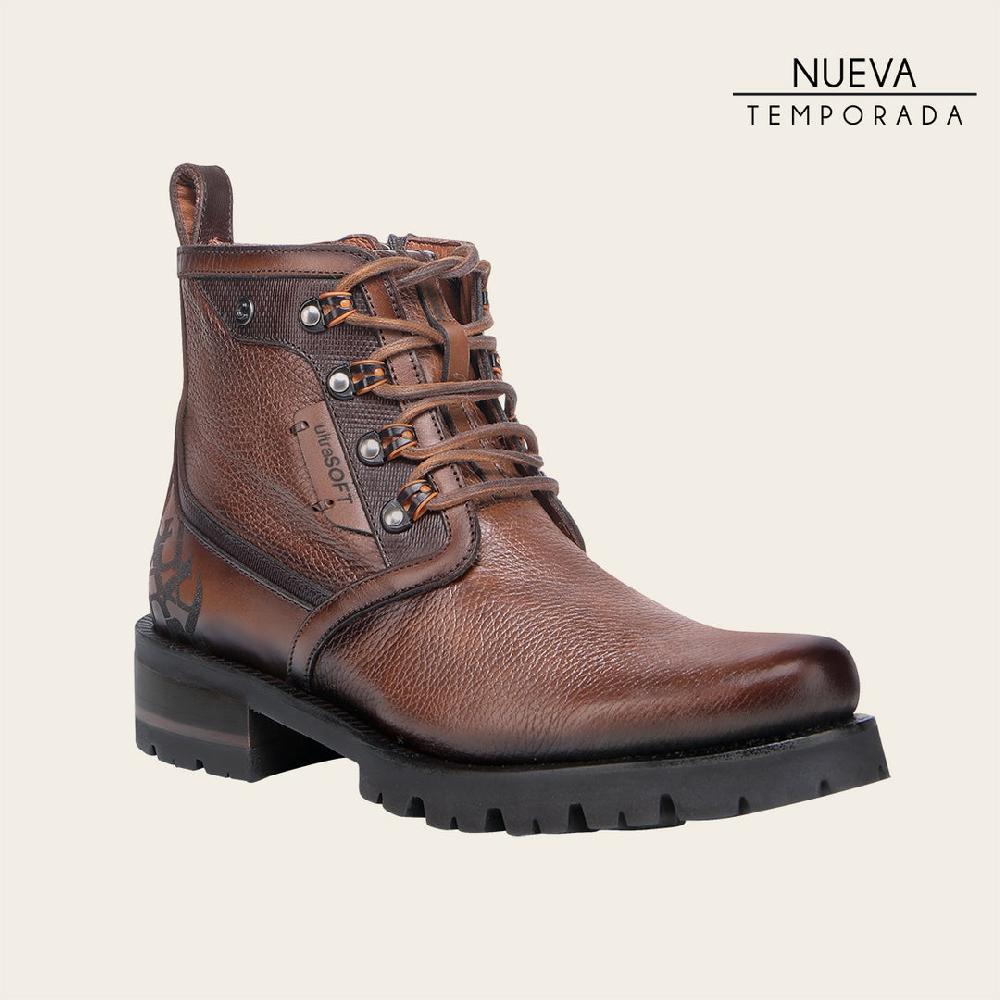 Cuadra Botín urbano en piel genuina de venado para caballero