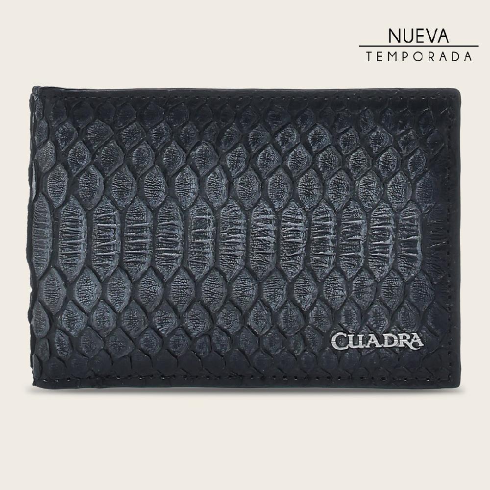 Cuadra Cartera en piel genuina de pitón para caballero