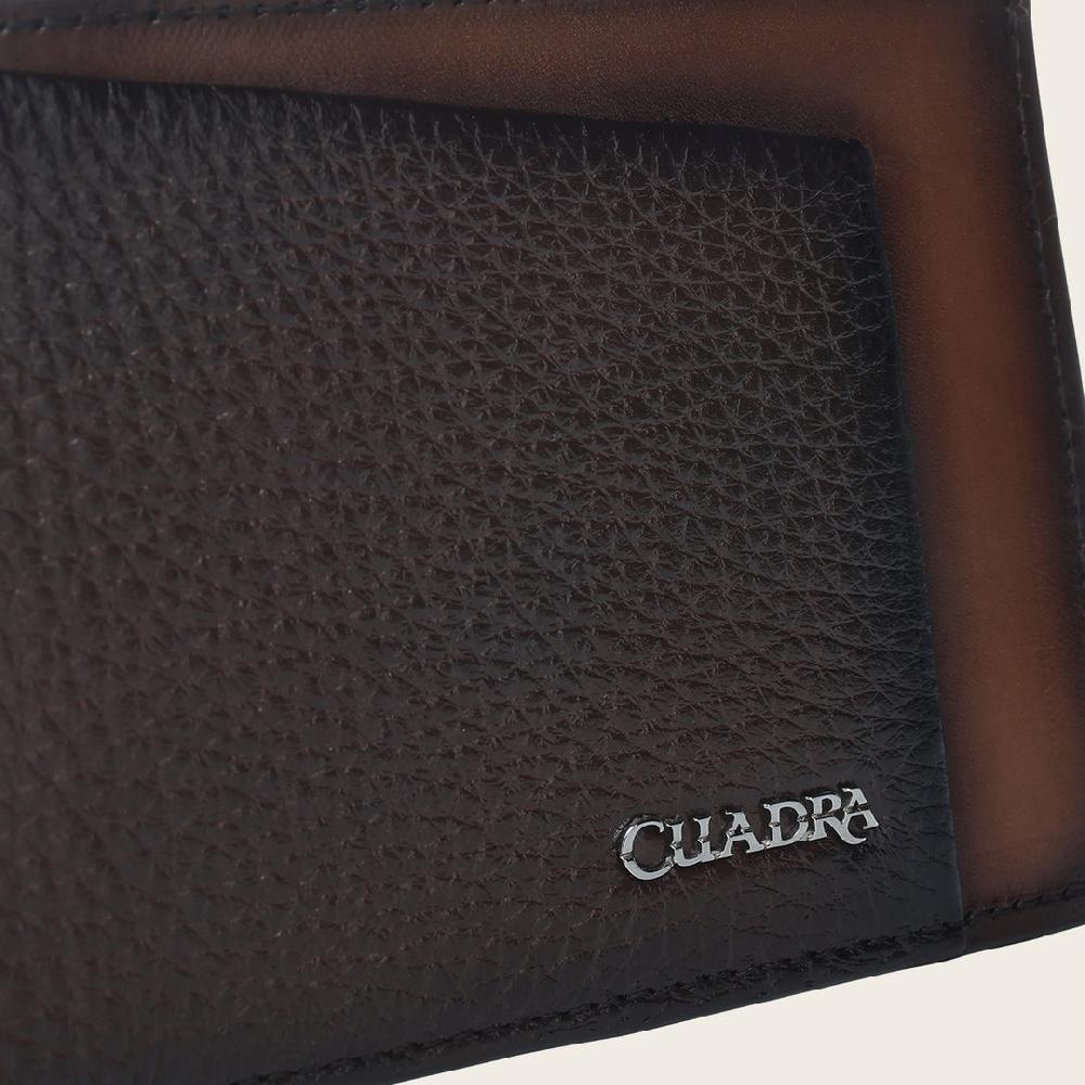 Cuadra Cartera Para Caballero En Piel Genuina De Venado