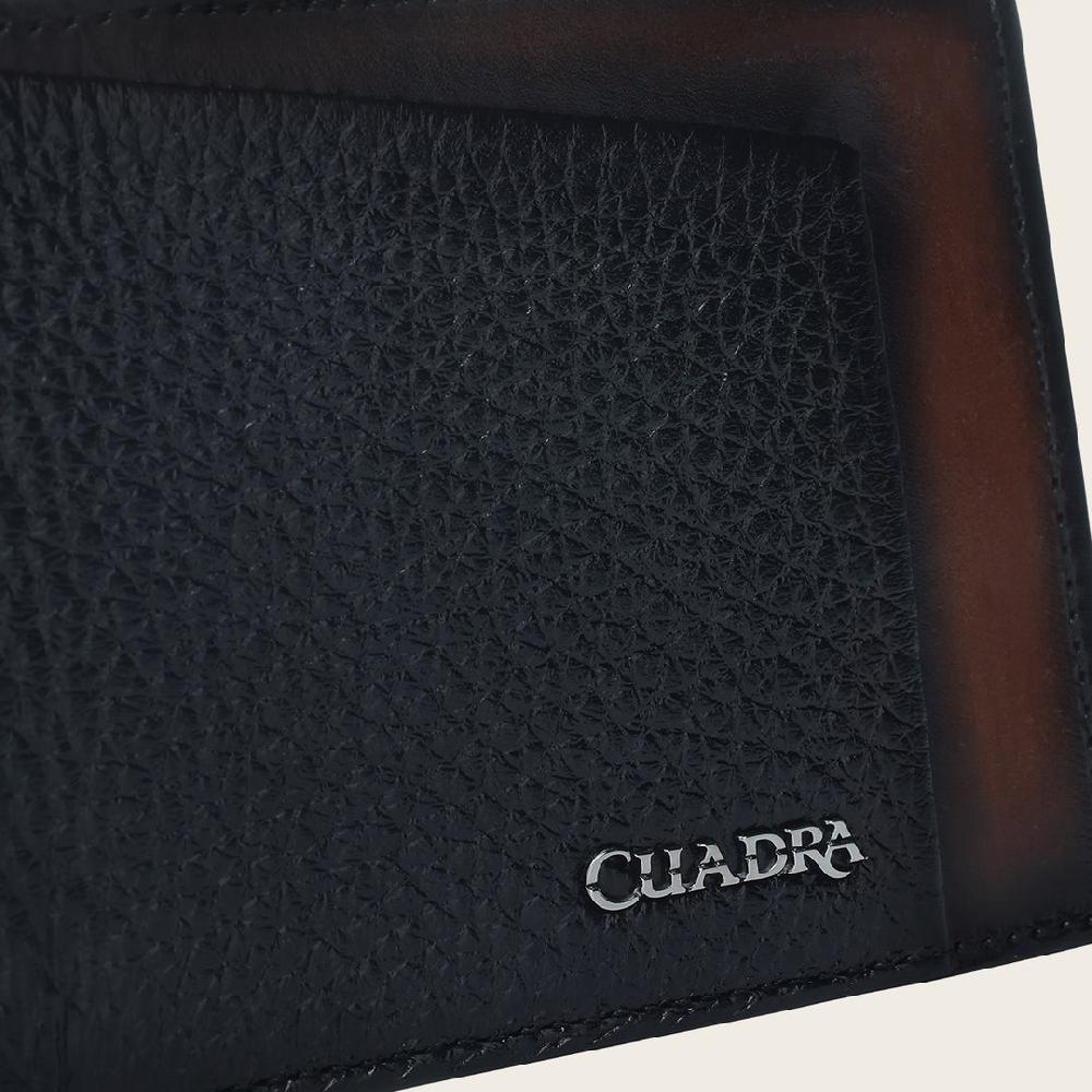 Cuadra Cartera Para Caballero En Piel Genuina De Venado