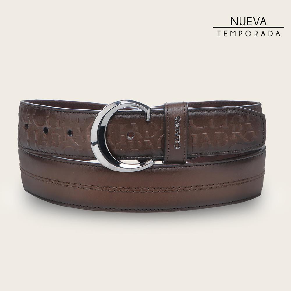 Cuadra Cinturón casual en piel genuina para caballero