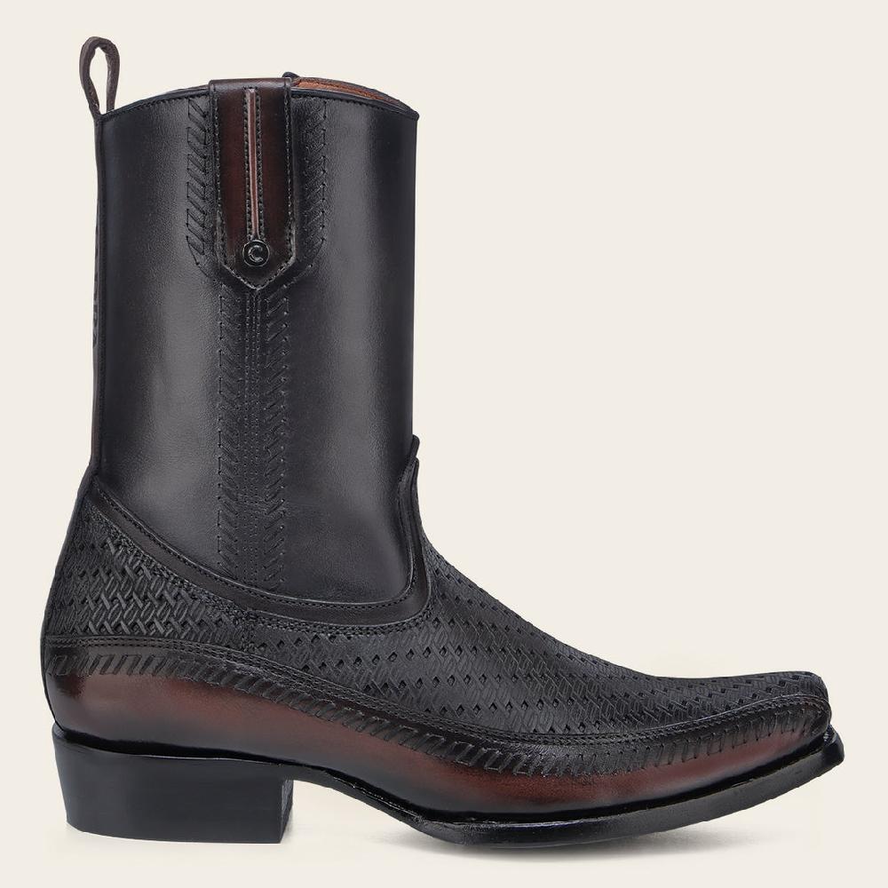 Cuadra Bota Casual En Piel Genuina Para Caballero