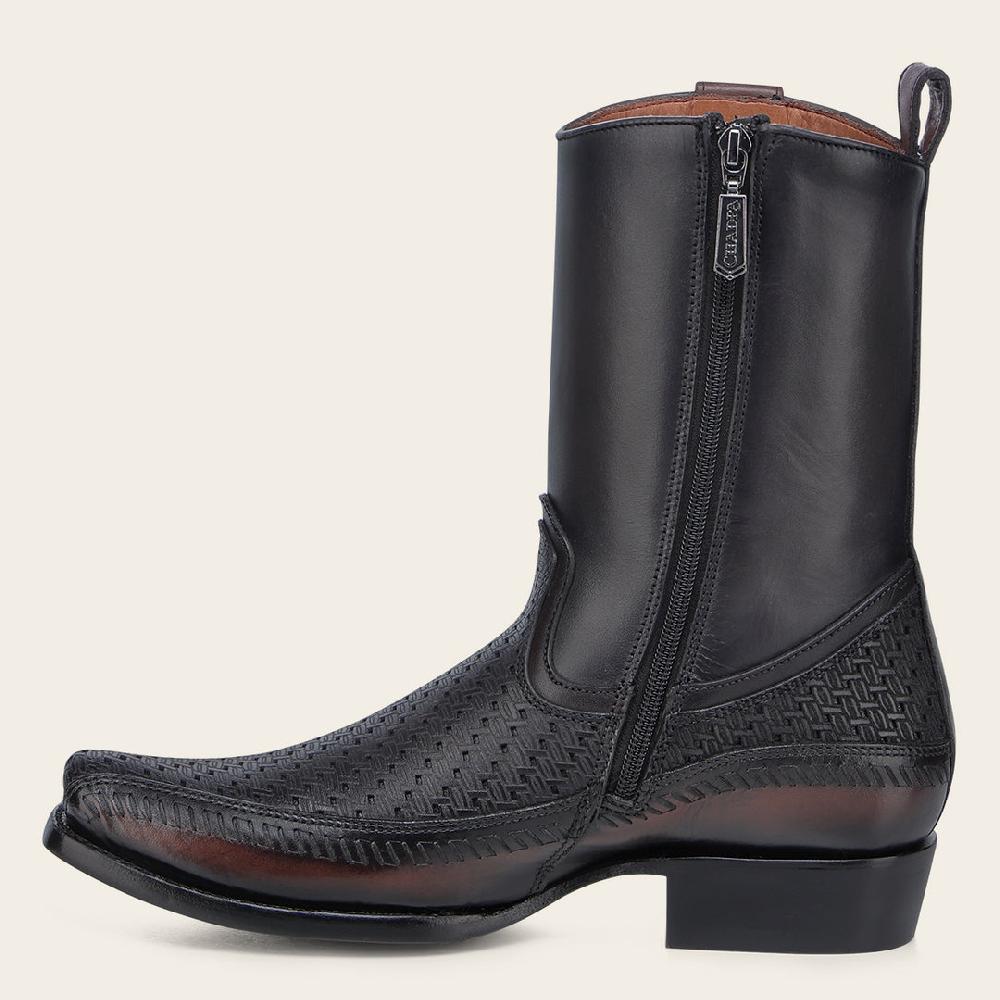 Cuadra Bota Casual En Piel Genuina Para Caballero