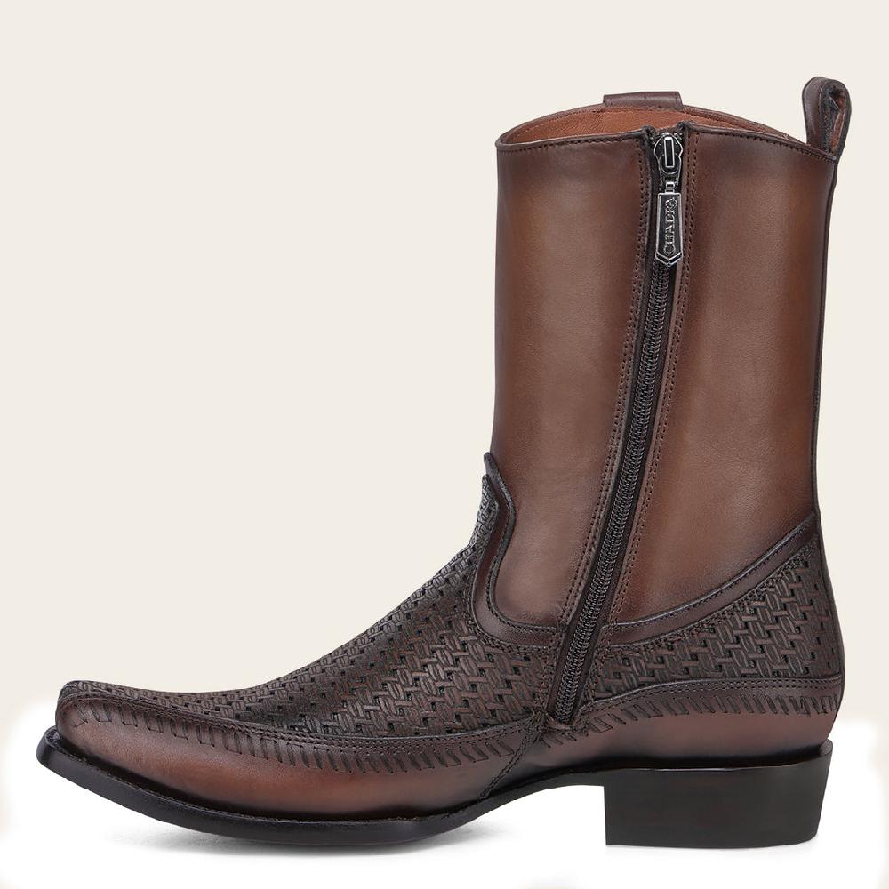 Cuadra Bota Casual En Piel Genuina Para Caballero