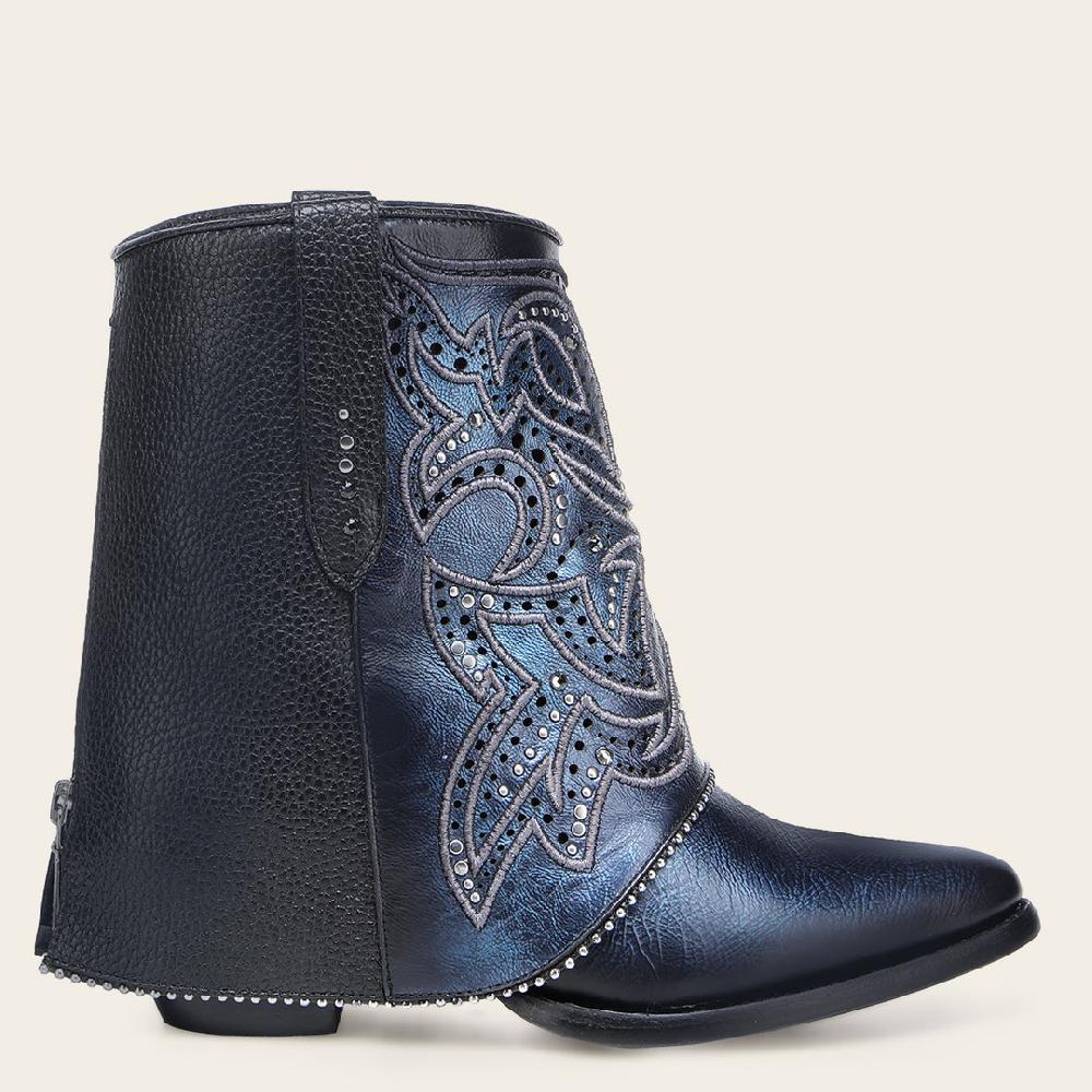 Cuadra Botín Casual En Piel Genuina Para Dama