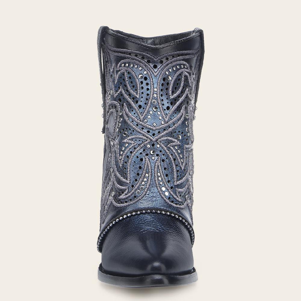 Cuadra Botín Casual En Piel Genuina Para Dama