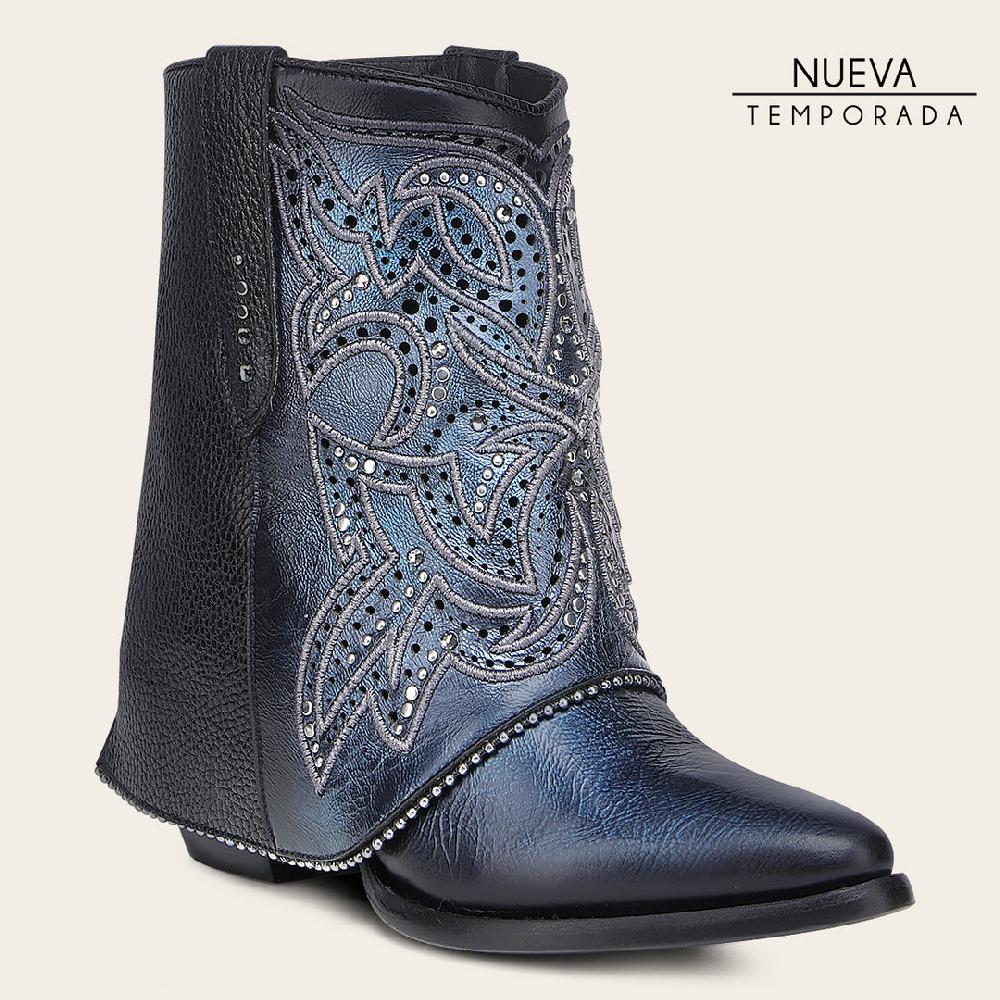 Cuadra Botín casual en piel genuina para dama