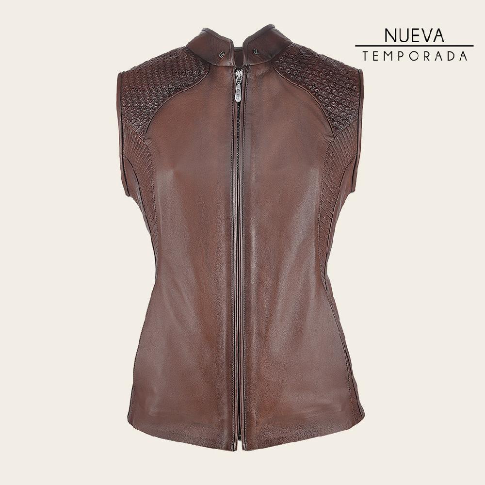 Cuadra Chaleco para dama en piel de ovino