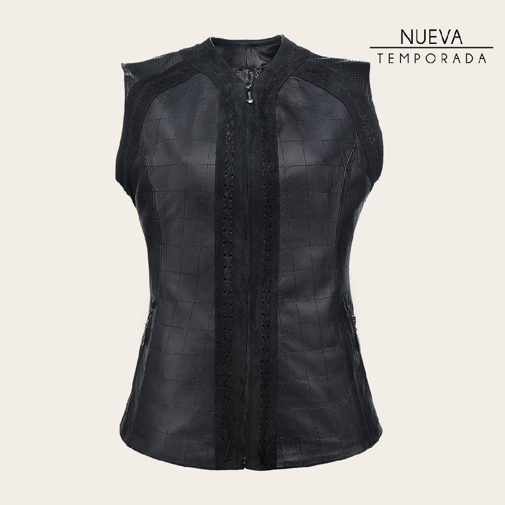 Cuadra Chaleco para dama en piel de ovino