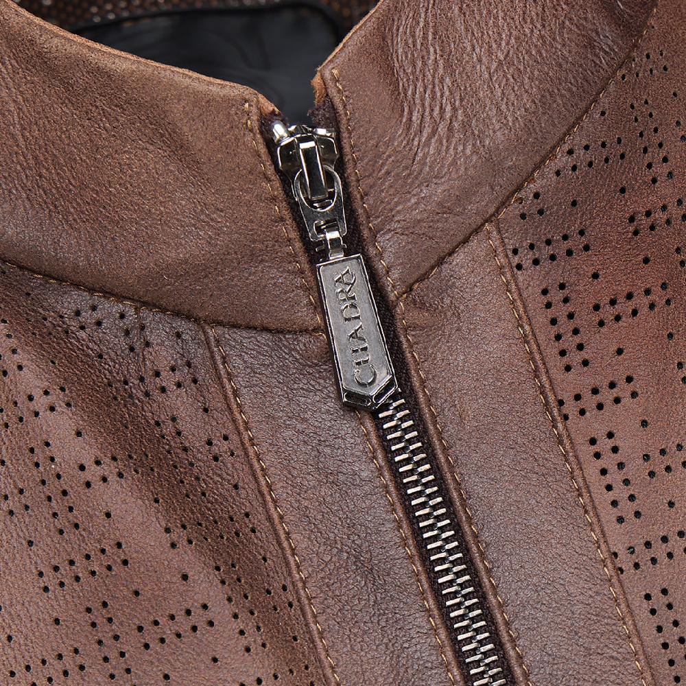 Cuadra Chamarra En Piel De Ovino Para Caballero