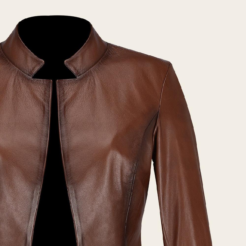 Cuadra Chamarra Para Dama En Piel Genuina