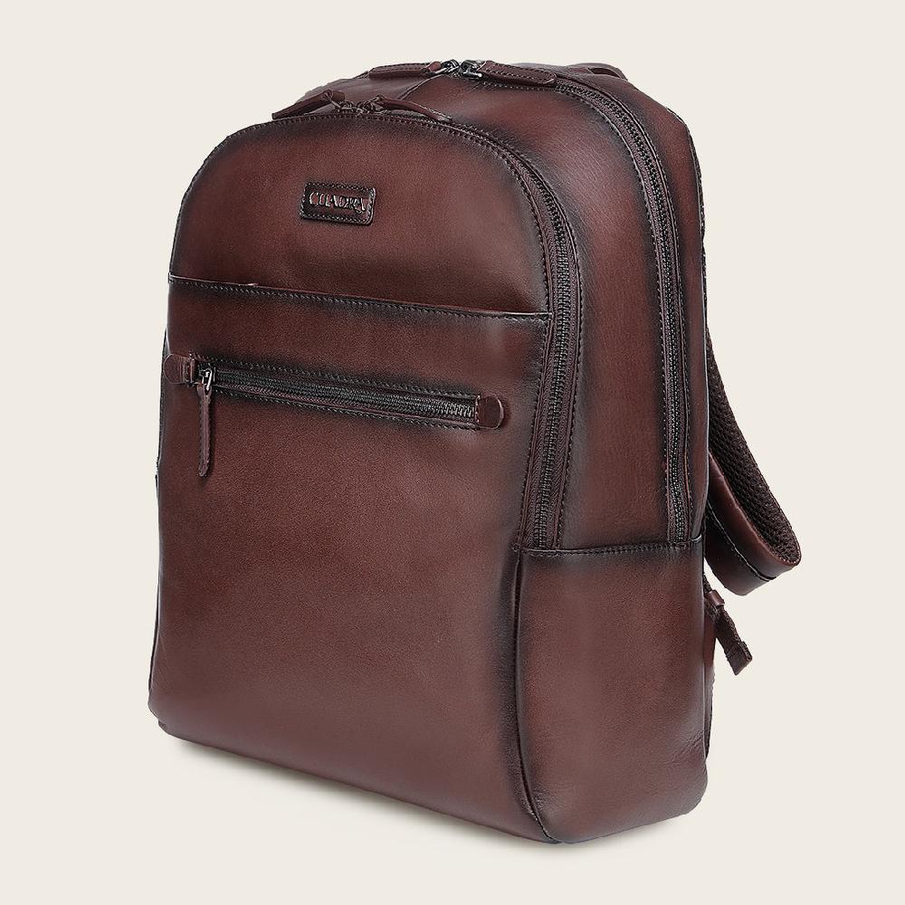 Cuadra Mochila En Piel Genuina Para Caballero