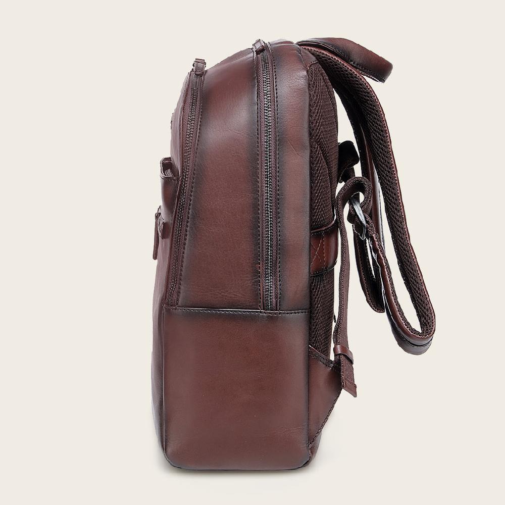 Cuadra Mochila En Piel Genuina Para Caballero