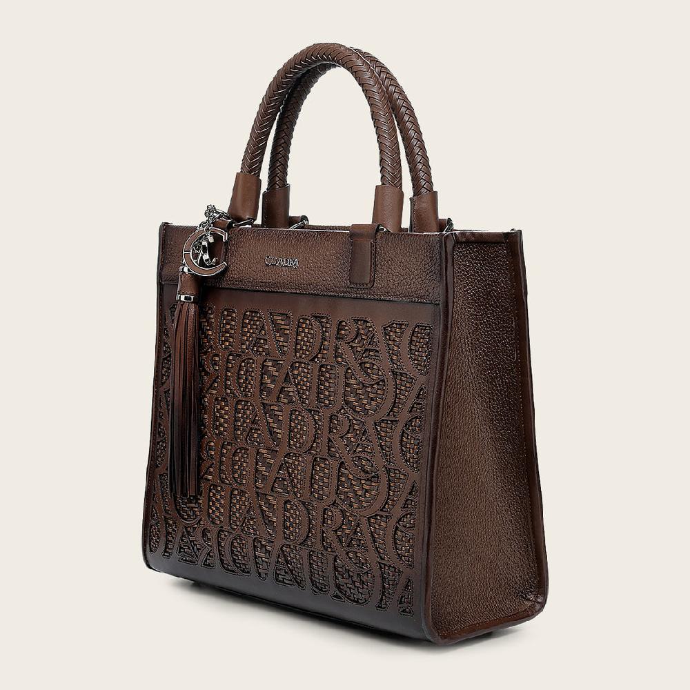 Cuadra Tote En Piel Genuina Para Dama