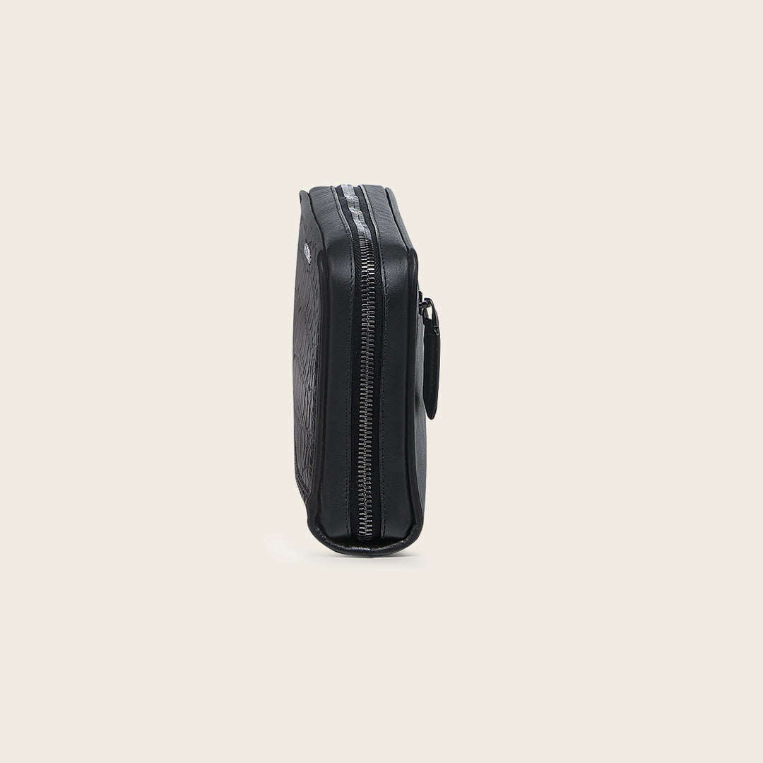 Cuadra Documentera En Piel Genuina De Alligator Para Caballero