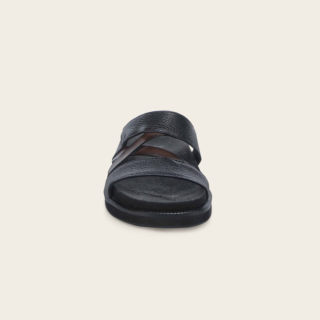 Cuadra Sandalia En Piel Genuina De Venado Para Caballero