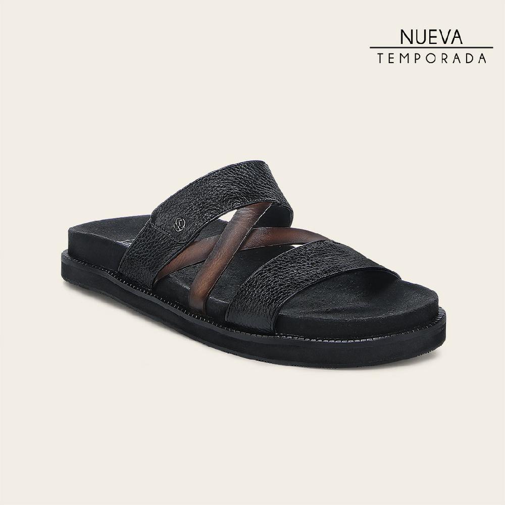 Cuadra Sandalia en piel genuina de venado para caballero