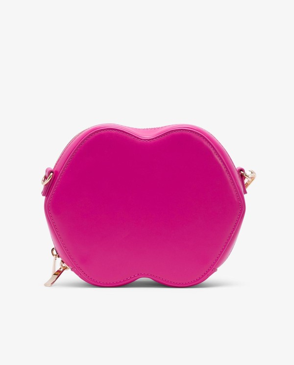 Cuplé BOLSO FUCSIA DE TECNOPIEL CON FORMA DE LOGO Y ASA LATERAL