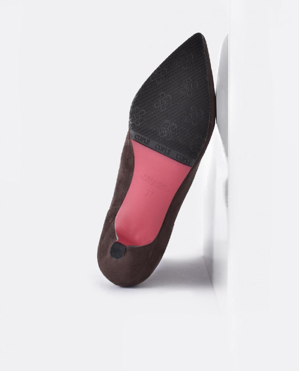 Cuplé BOTIN LICRA TACON BAJO ULTRASUEDE STRECH MARRON