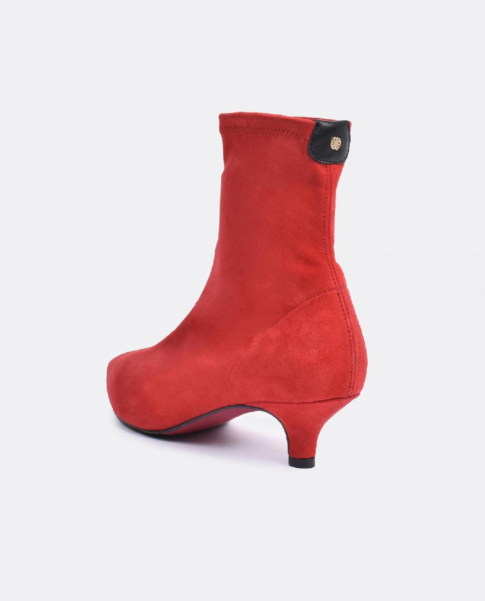 Cuplé BOTIN LICRA TACON BAJO ULTRASUEDE STRECH ROJO
