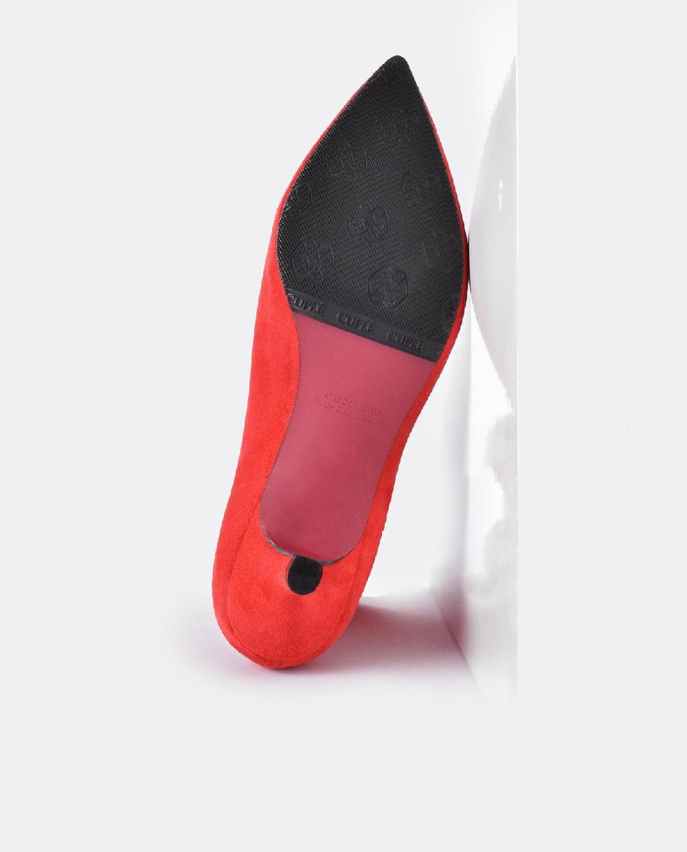 Cuplé BOTIN LICRA TACON BAJO ULTRASUEDE STRECH ROJO