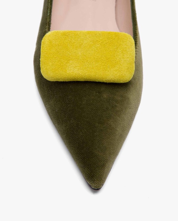 Cuplé ADORNO PARA ZAPATO SERRAJE AMARILLO