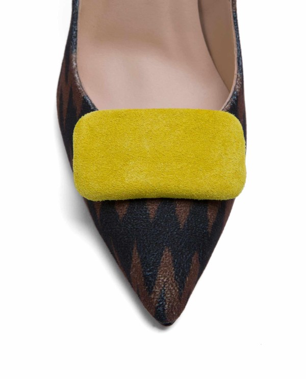 Cuplé ADORNO PARA ZAPATO SERRAJE AMARILLO