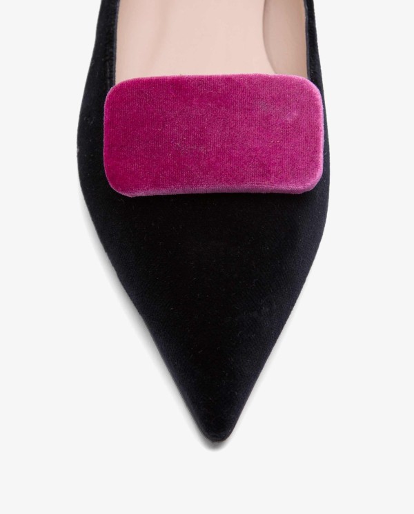 Cuplé ADORNO PARA ZAPATO TERCIOPELO ROSA