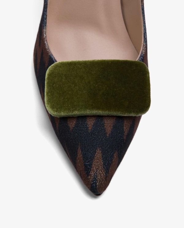 Cuplé ADORNO PARA ZAPATO TERCIOPELO VERDE