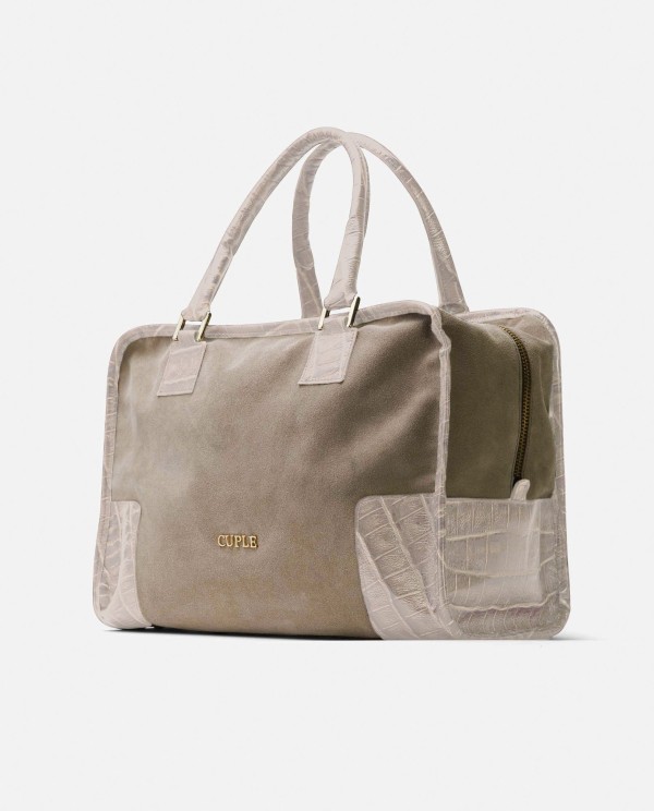 Cuplé BOLSO RECTANGULAR SERRAJE BEIG