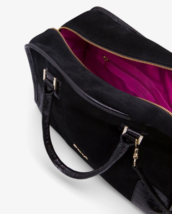Cuplé BOLSO RECTANGULAR SERRAJE NEGRO