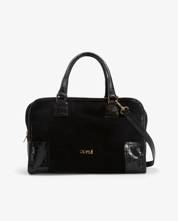 Cuplé BOLSO RECTANGULAR SERRAJE NEGRO
