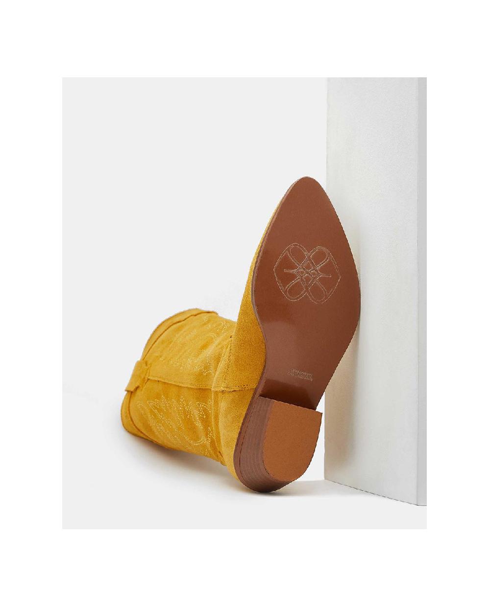 Cuplé BOTA COWBOY TACON BAJO SERRAJE MOSTAZA