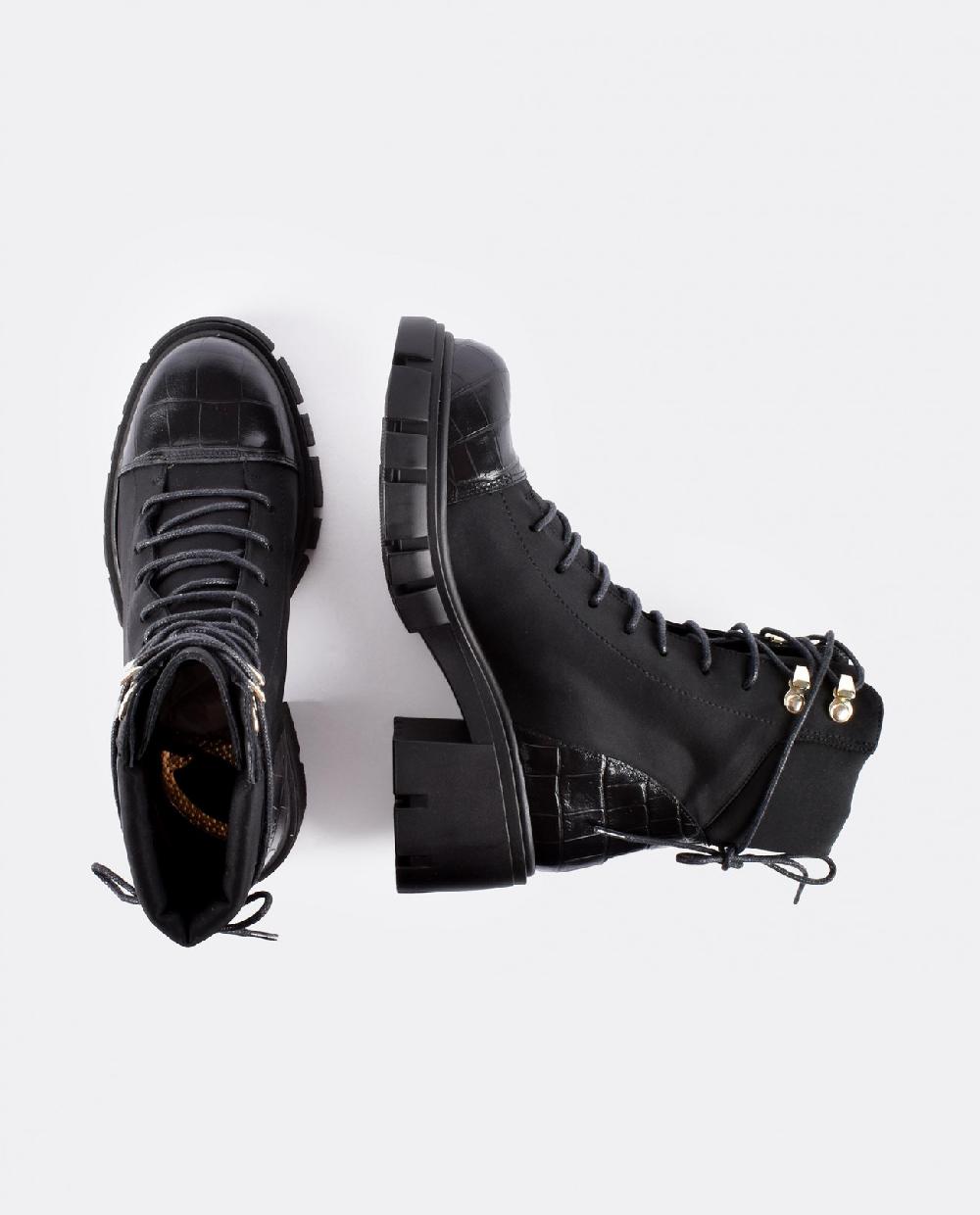 Cuplé BOTIN CORDONES LICRA STRECH NEGRO