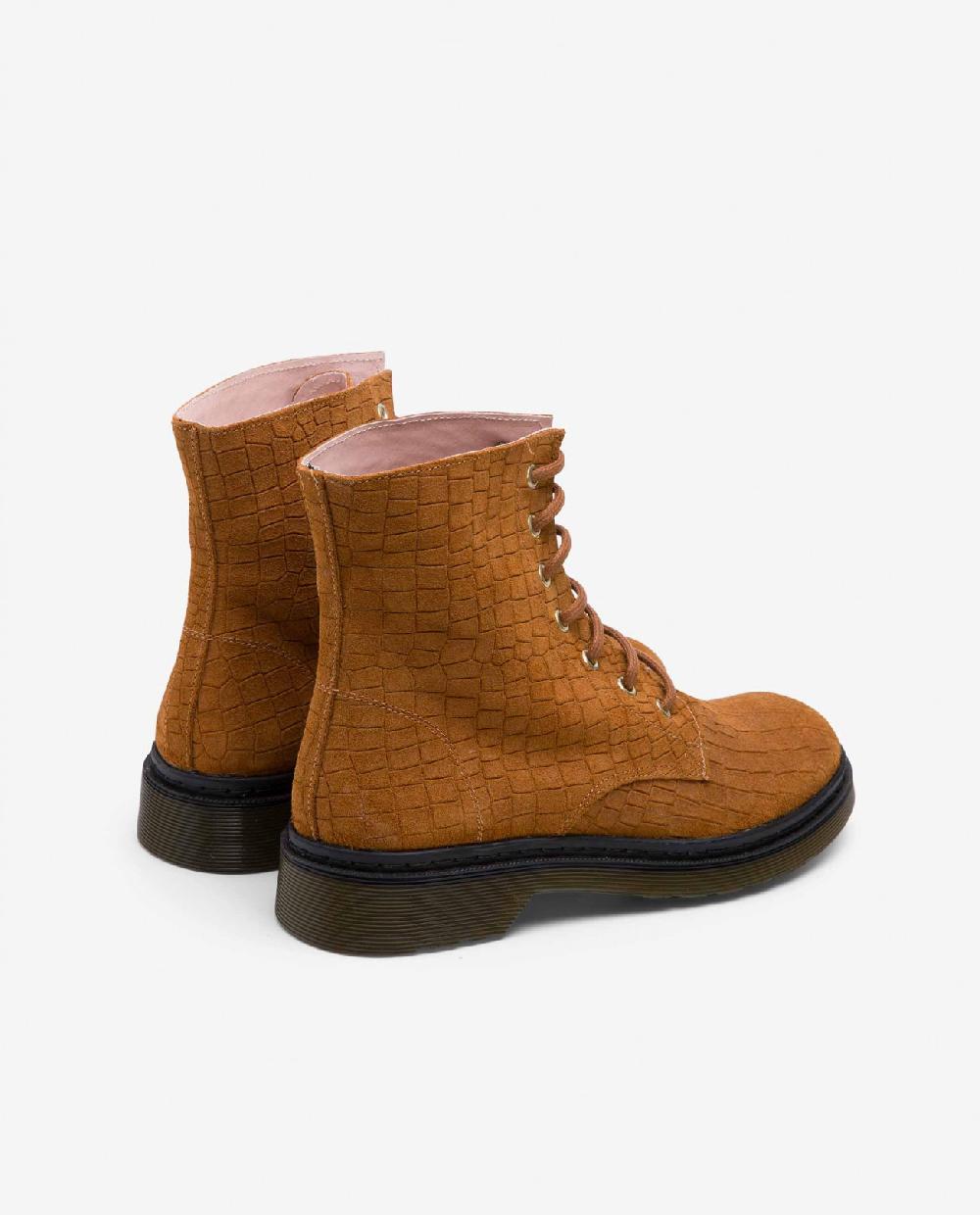 Cuplé BOTIN MILITAR SERRAJE COCO CUERO