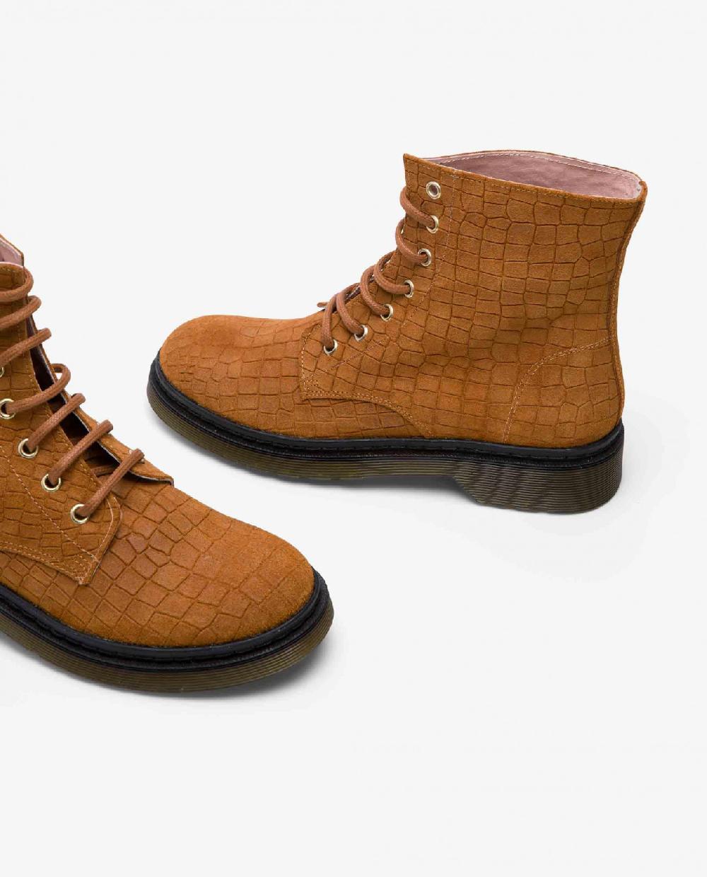 Cuplé BOTIN MILITAR SERRAJE COCO CUERO