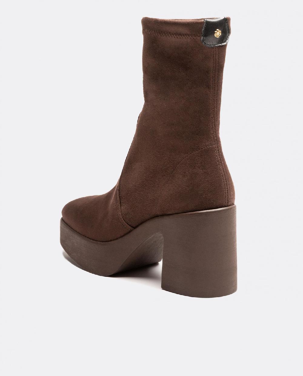 Cuplé BOTIN PLATAFORMA ULTRASUEDE STRECH MARRON