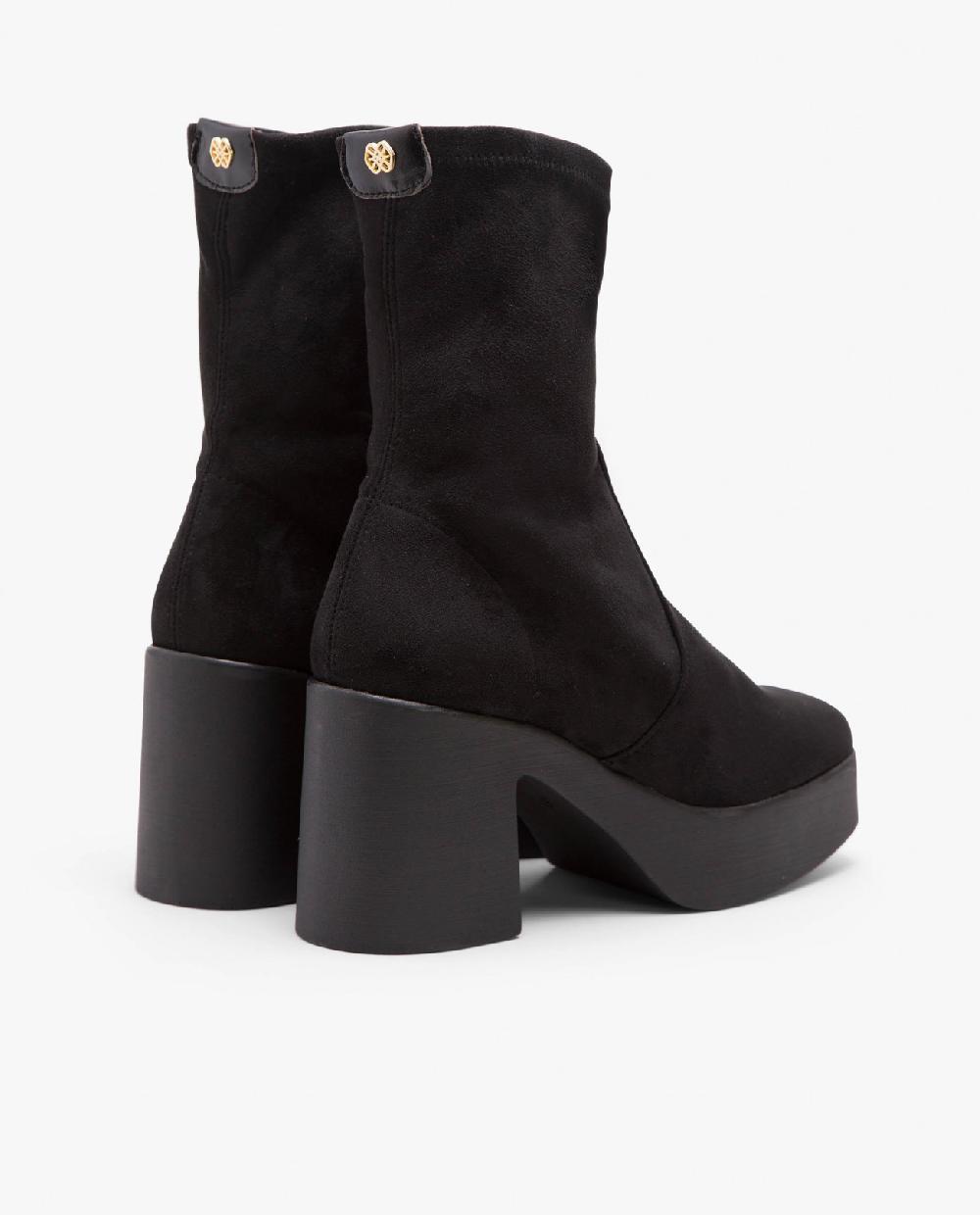 Cuplé BOTIN PLATAFORMA ULTRASUEDE STRECH NEGRO