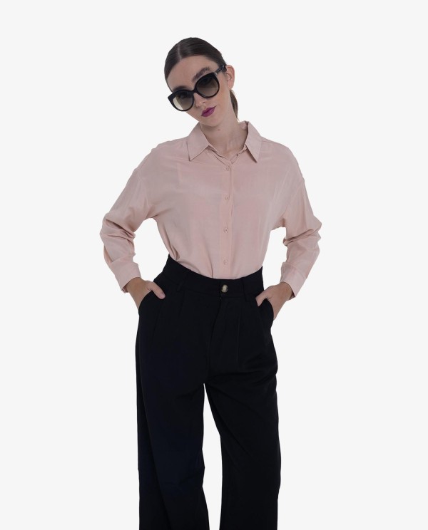 Cuplé CAMISA BÁSICA COLOR NUDE